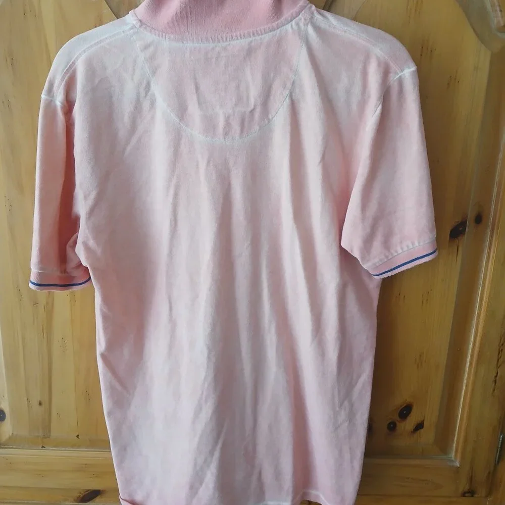 Fresh Brand Men's Polo Short Sleeve Medium Faded Orange, Shirt, VG Condition - Picture 4 of 10